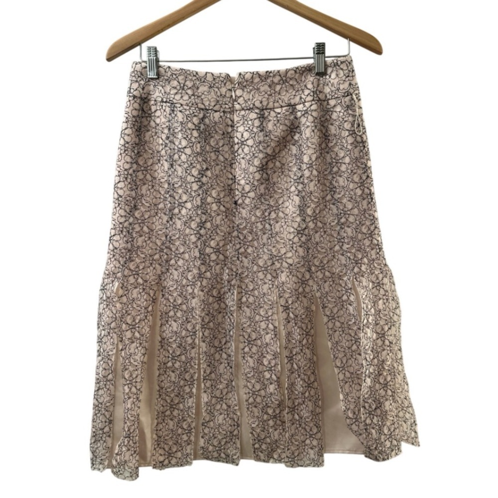 KELLY BLUE A-Line Skirt with Tie Waist SIZE 2 WOMEN'S SMALL Lined Belted Lace - Picture 2 of 15